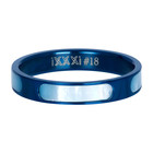 IXXXI JEWELRY RINGEN iXXXi Schmuckscheibe Aruba 4mm Stahlblau mit Perlmutt