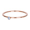 IXXXI JEWELRY RINGEN iXXXi Jewelry Vulring 1mm Zirconia 1 Stone Light Safier in Rosegold Stainless steel