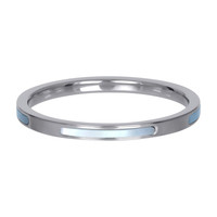 IXXXI JEWELRY RINGEN iXXXi Schmuckscheibe Bonaire 2mm Stahl Silber mit Perlmutt