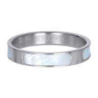 IXXXI JEWELRY RINGEN iXXXi Jewelry Washer Aruba 4mm Steel Silver with mother-of-pearl