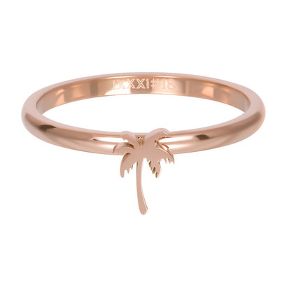 IXXXI JEWELRY RINGEN iXXXi Jewelry Washer Palm Tree 2mm in Rose Gold Stainless steel