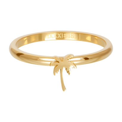 IXXXI JEWELRY RINGEN iXXXi Schmuck Unterlegscheibe Palme 2mm in Gold Edelstahl