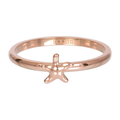 IXXXI JEWELRY RINGEN iXXXi Jewelry Washer Starfish 2mm in Rose Gold Stainless steel