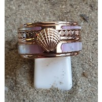 IXXXI JEWELRY RINGEN iXXXi KOMBINATION ODER KOMPLETTE RING PINK SHELL 1084 ROSE-CHOOSE