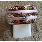 IXXXI JEWELRY RINGEN iXXXi COMBINATIE OF COMPLETE RING PINK 04  1086 ROSEKLEURIG- KIES