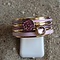 IXXXI JEWELRY RINGEN iXXXi COMBINATION OR COMPLETE RING PINK 09 1091 GOLD COLORED