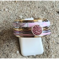 IXXXI JEWELRY RINGEN iXXXi COMBINATION OR COMPLETE RING PINK 10 1092 GOLDEN- CHOOSE