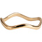 CHARMIN'S Charmins ring Smooth Waves Shiny Steel Gold