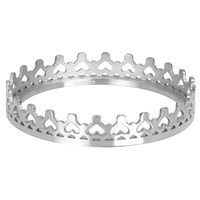 IXXXI JEWELRY RINGEN iXXXi Jewelry Washer ROYAL CROWN 4mm Silver colored