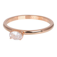 IXXXI JEWELRY RINGEN iXXXi Schmuckscheibe KING 2mm Roségoldfarben