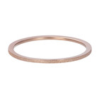 IXXXI JEWELRY RINGEN iXXXi Schmuckscheibe 0,1 cm Sandgestrahlter Stahl Rosegold