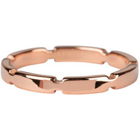 CHARMIN'S Charmins Ring Eleganter Stahl Rosegold