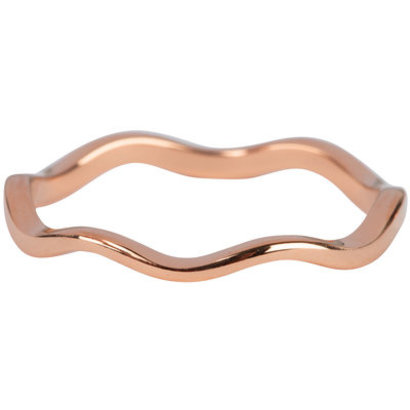 CHARMIN'S Charmin's ring Curved Steel Rosegold