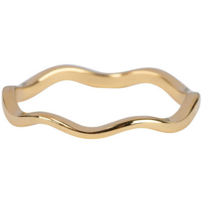 CHARMIN'S Charmins ring Curved Steel Gold