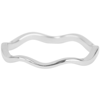 CHARMIN'S Charmins ring Curved Steel Silver