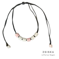 ZSISKA DESIGN Zsiska Design Halskette Colourfull Beads Pink White