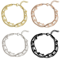 iXXXi JEWELRY IXXXI JEWELRY ARMBANDJE  Hartjes en Snake chain Kies de kleur!