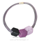 CUBE COLLECTION CUBE KETTING Mizuhiki Purple Rose met 3 Cubes