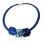 CUBE COLLECTION CUBE KETTING 2 Lijns Blauw met 3 Cubes