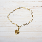 GO-DUTCH LABEL Go Dutch Label Bracelet with Heart Gold colored