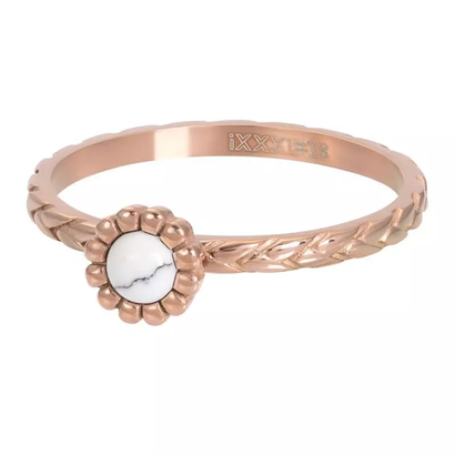 IXXXI JEWELRY RINGEN iXXXi Jewelry Washer Inspired White 2mm Rose gold colored