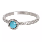 IXXXI JEWELRY RINGEN iXXXi Jewelry Vulring Inspired Turquoise 2mm Zilverkleurig