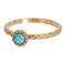 IXXXI JEWELRY RINGEN iXXXi Jewelry Vulring Inspired Turquoise 2mm Goudkleurig