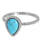 IXXXI JEWELRY RINGEN iXXXi Jewelry Washer Magic Turquoise 2mm Silver colored