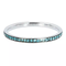 IXXXI JEWELRY RINGEN iXXXi Washer 0.2 cm Narrow Zirconia Bohemian Aqua Silver