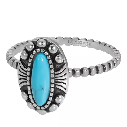 IXXXI JEWELRY RINGEN iXXXi Jewelry Washer Indian Turquoise 2mm Silberfarben