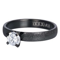 IXXXI JEWELRY RINGEN iXXXi Jewelry Vulring Estelle 4mm  Zwartkleurig