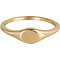 CHARMIN'S Charmins ring Signet ring Petite Oval Steel Gold