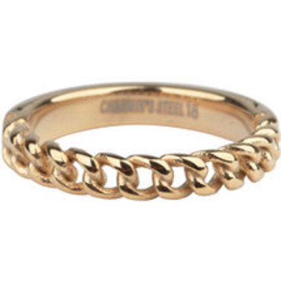 CHARMIN'S Charmins ring Heavy Half Chain Steel Gold