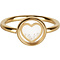 CHARMIN'S Charmins Ring Dancing Love Weiß Chrystal Steel Gold
