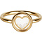 CHARMIN'S Charmins ring Dancing Love White Chrystal Steel Gold