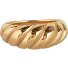 CHARMIN'S Charmins Ring Chubby Croissant Stahl Gold