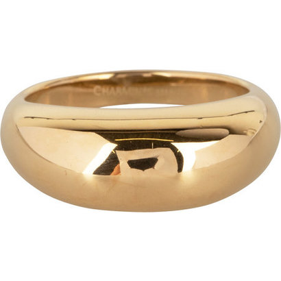 CHARMIN'S Charmins Ring Chunky Smooth Steel Gold