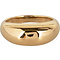 CHARMIN'S Charmins Ring Chunky Smooth Steel Gold