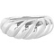 CHARMIN'S Charmins ring Chubby Croissant Steel Silver