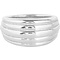 CHARMIN'S Charmins Ring Chunky Stripes Stahl Silber