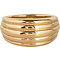 CHARMIN'S Charmins Ring Chunky Stripes Stahl Gold