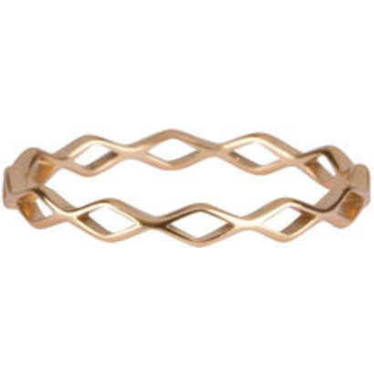 CHARMIN'S Charmins Ring Shiny Ace Chain Stahl Gold
