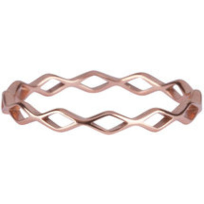 CHARMIN'S Charmins ring Shiny Ace Chain Steel Rosegold