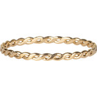 CHARMIN'S Charmins ring Shiny  Curvy Tiny Chain Steel Gold