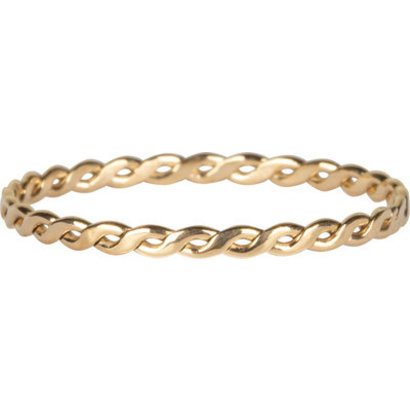 CHARMIN'S Charmins ring Shiny Curvy Tiny Chain Steel Gold