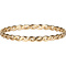 CHARMIN'S Charmins Ring Shiny Curvy Tiny Chain Stahl Gold