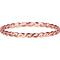 CHARMIN'S Charmins Ring Shiny Curvy Tiny Chain Stahl roséplattiert