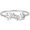 CHARMIN'S Charmins ring Shiny  Crystal Spring Steel Silver