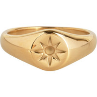 CHARMIN'S Charmins Ring Mini Star Seal Stahl Gold