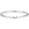 CHARMIN'S Charmins ring Shiny Petite Wave Steel Silver